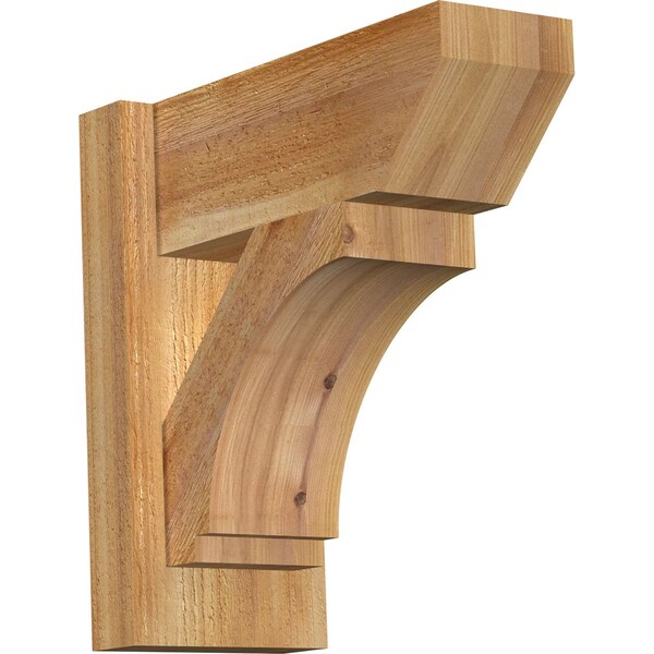 Ekena Millwork Imperial Slat Rough Sawn Outlooker, Western Red Cedar, 6"W x 14"D x 14"H OUT06X14X14IMP06RWR - main